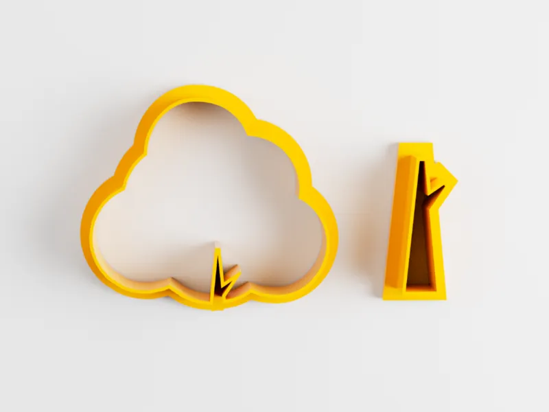 Tree clay - cookies cutter