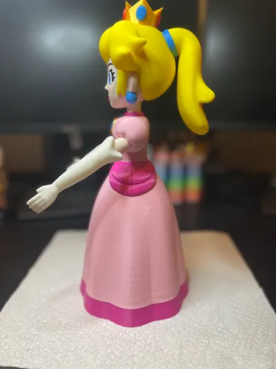 Princess Peach from Mario - Multi-Part - No AMS! - Free 3D Print Model ...