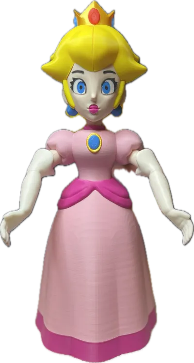 Princess Peach from Mario - Multi-Part - No AMS! - Free 3D Print Model ...