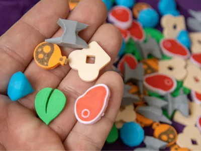 Boardgame Tokens for Flamecraft