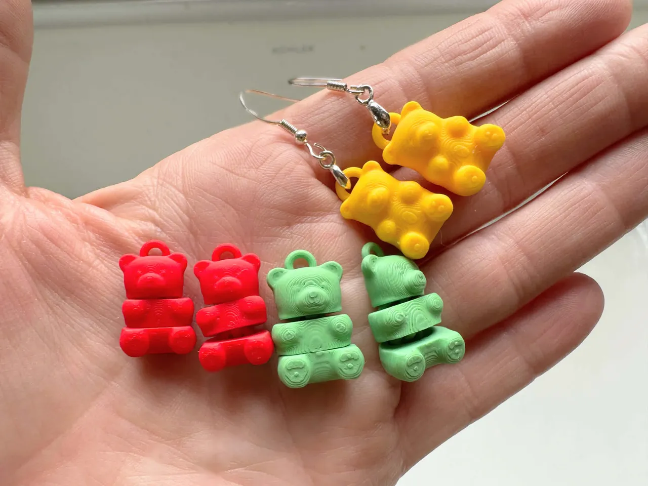 Gummy Bear Earrings Flexi view 3