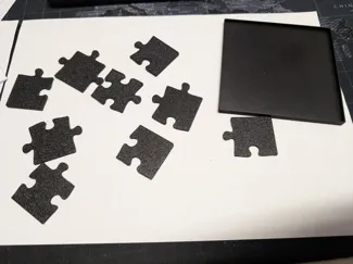 Jigsaw puzzle 3x3 100mmx100mm with little box
