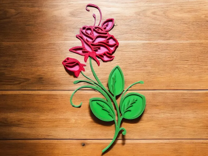 Decoracion Flor Rosa