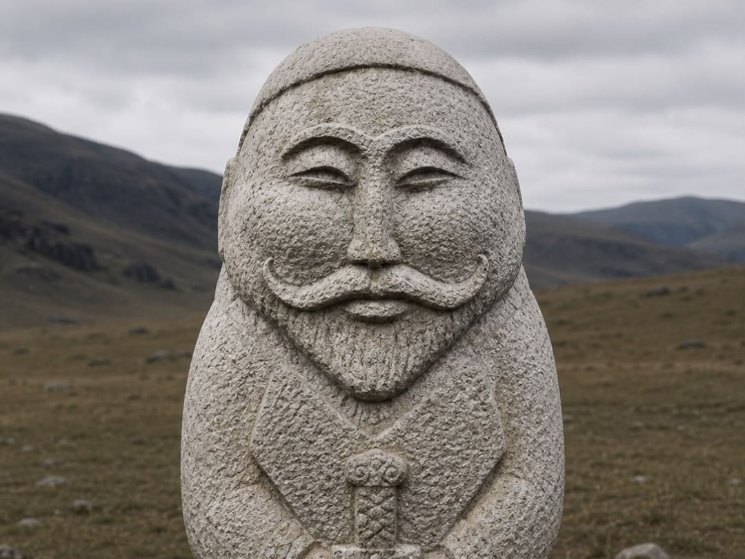 Turkic Balbal Warrior Statue