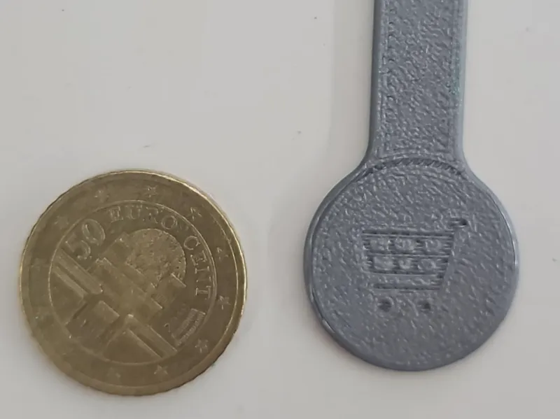 Removable Shopping cart coin