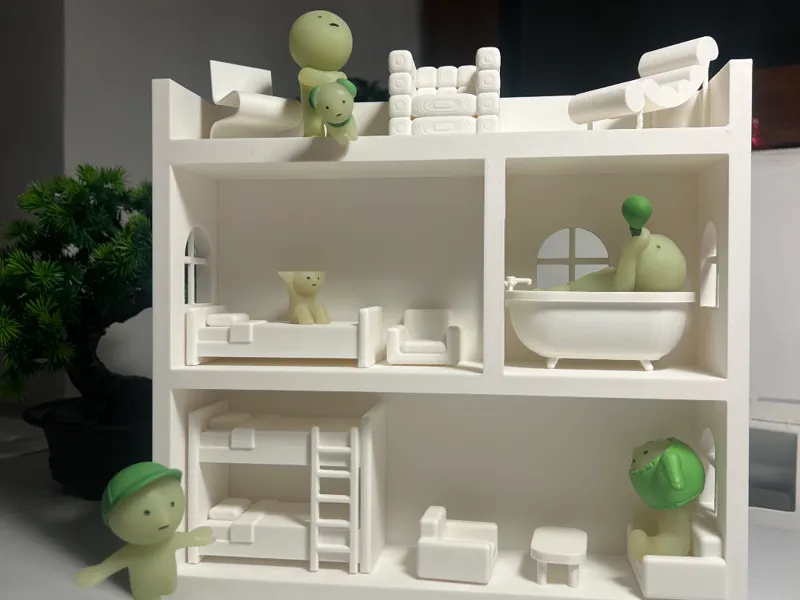 Smiski Zen House - Minimalist Modular Display 