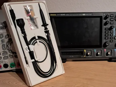Storage box for oscilloscope probes
