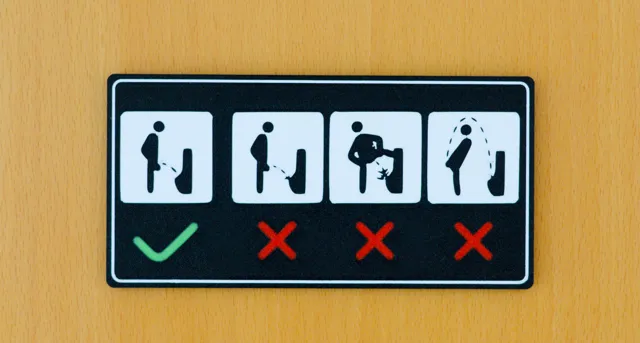 WC Toilet Funny Sign