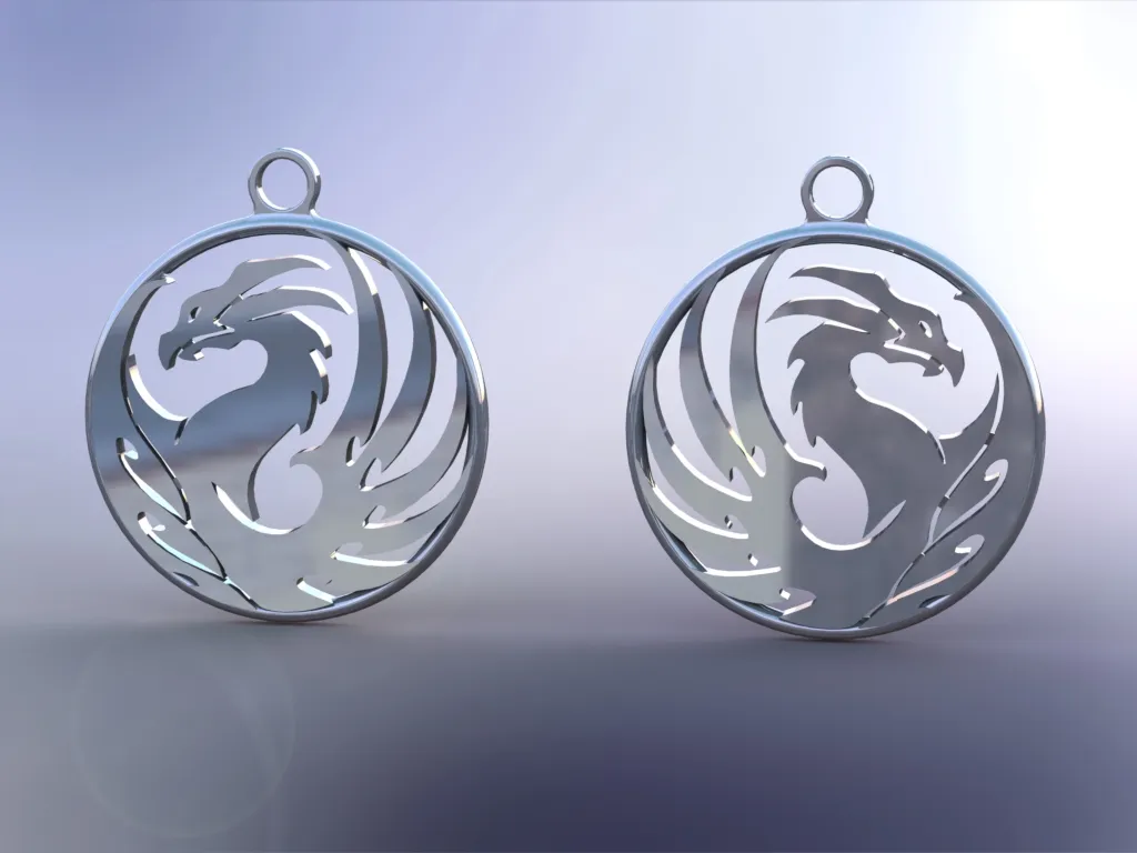 Dragon earrings (4) view 3
