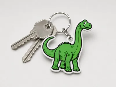 Brachiosaurus keychain