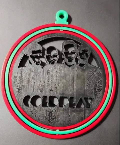 Coldplay Spinning Ornament