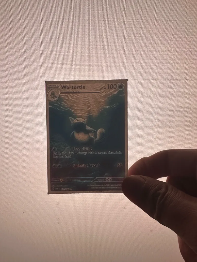 Wartortle (151 Full Art) Pokemon Card Lithophane