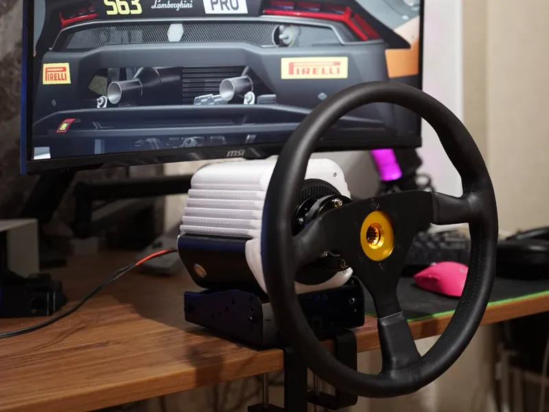 Wheel cover for ffbeast magnetic encoder mount 