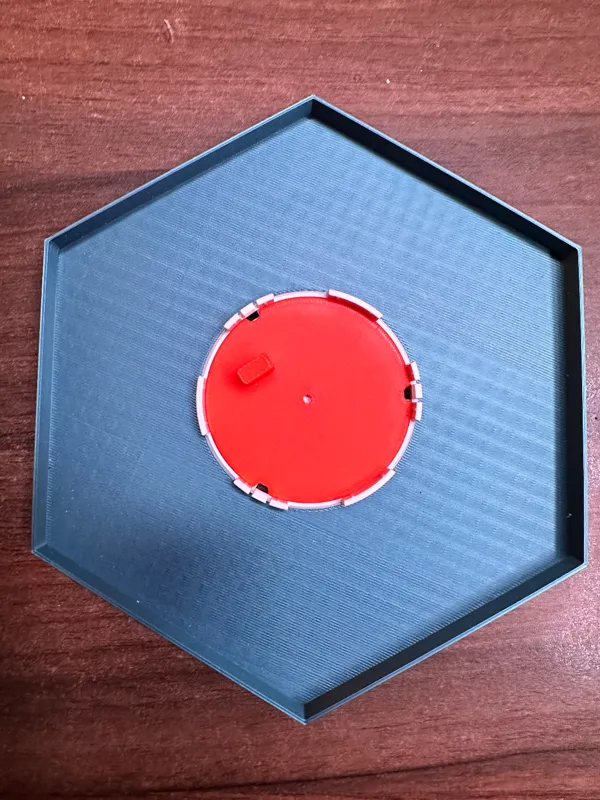 Gabarit de perçage pour lampe murale hexagonale