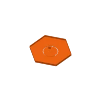 Gabarit de perçage pour lampe murale hexagonale — photo 2