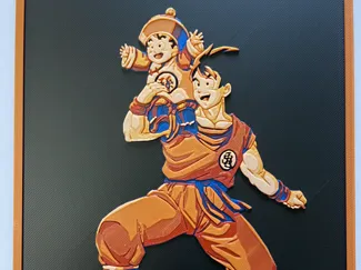 Goku_Gohan_DragonBallZ_6Color150x194mm-Hueforge