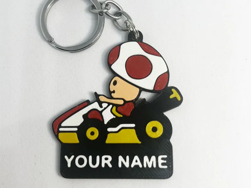 Customizable Toad Keychain