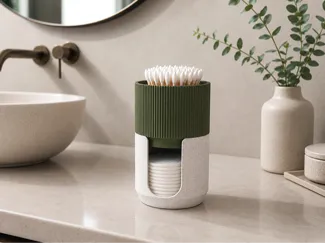 Stackable Cotton Bud & Pad Organizer