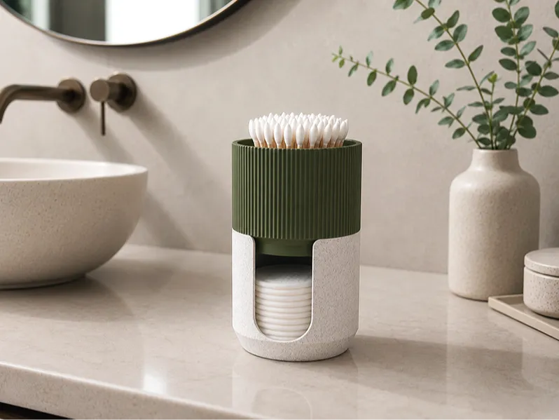 Stackable Cotton Bud & Pad Organizer