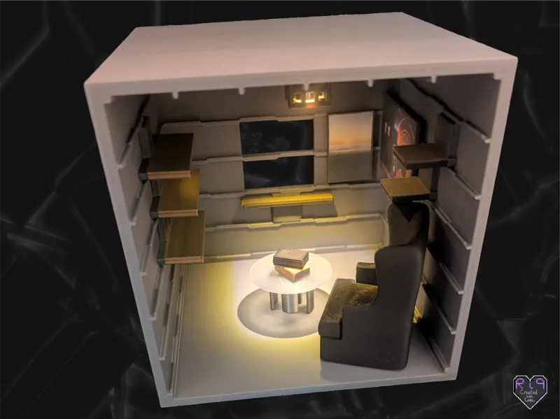 Shelves/stands for modular dollhouse/display room