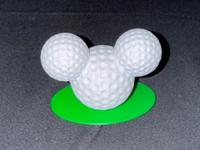 Mickey Golf Statue