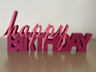 Happy Birthday Schriftzug