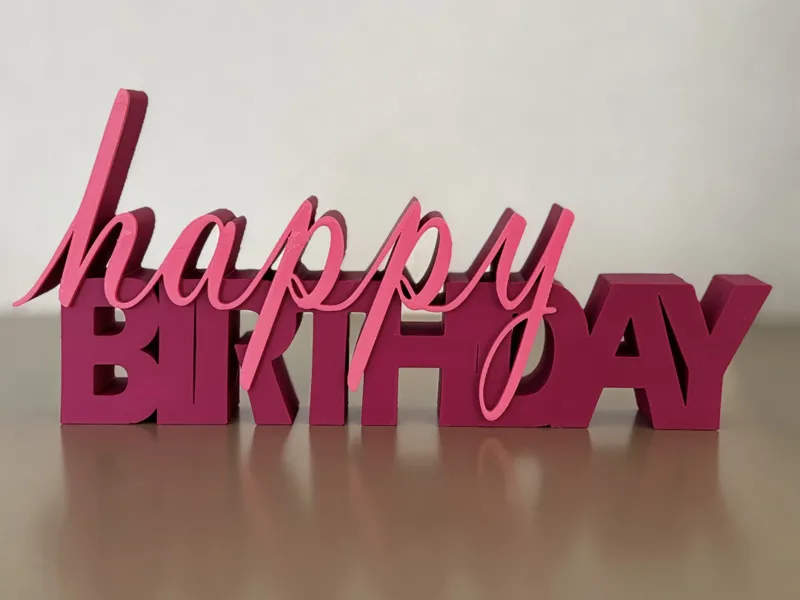 Happy Birthday Schriftzug