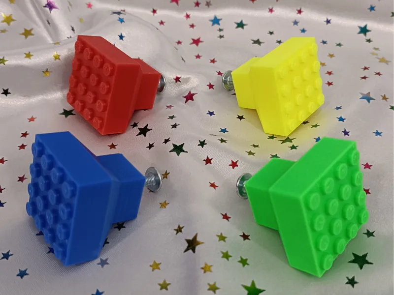 Brick stud knobs for cupboards drawers cabinets