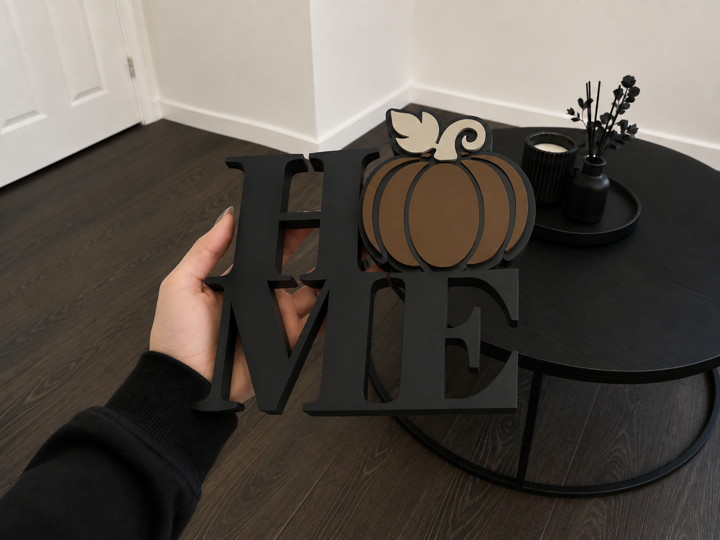 Pumpkin HOME Freestanding sign Autumn/Fall Decor - 1