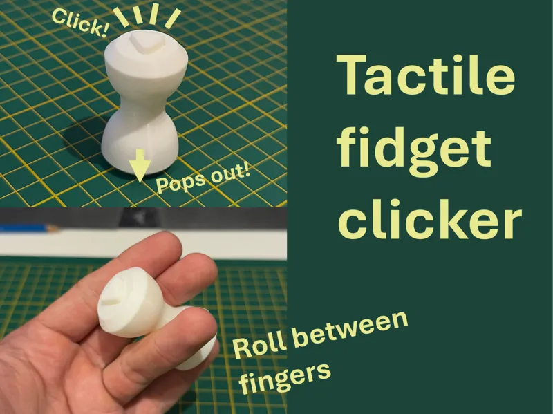 Tactile fidget clicker