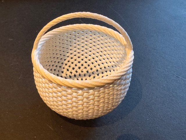 Braided miniature basket