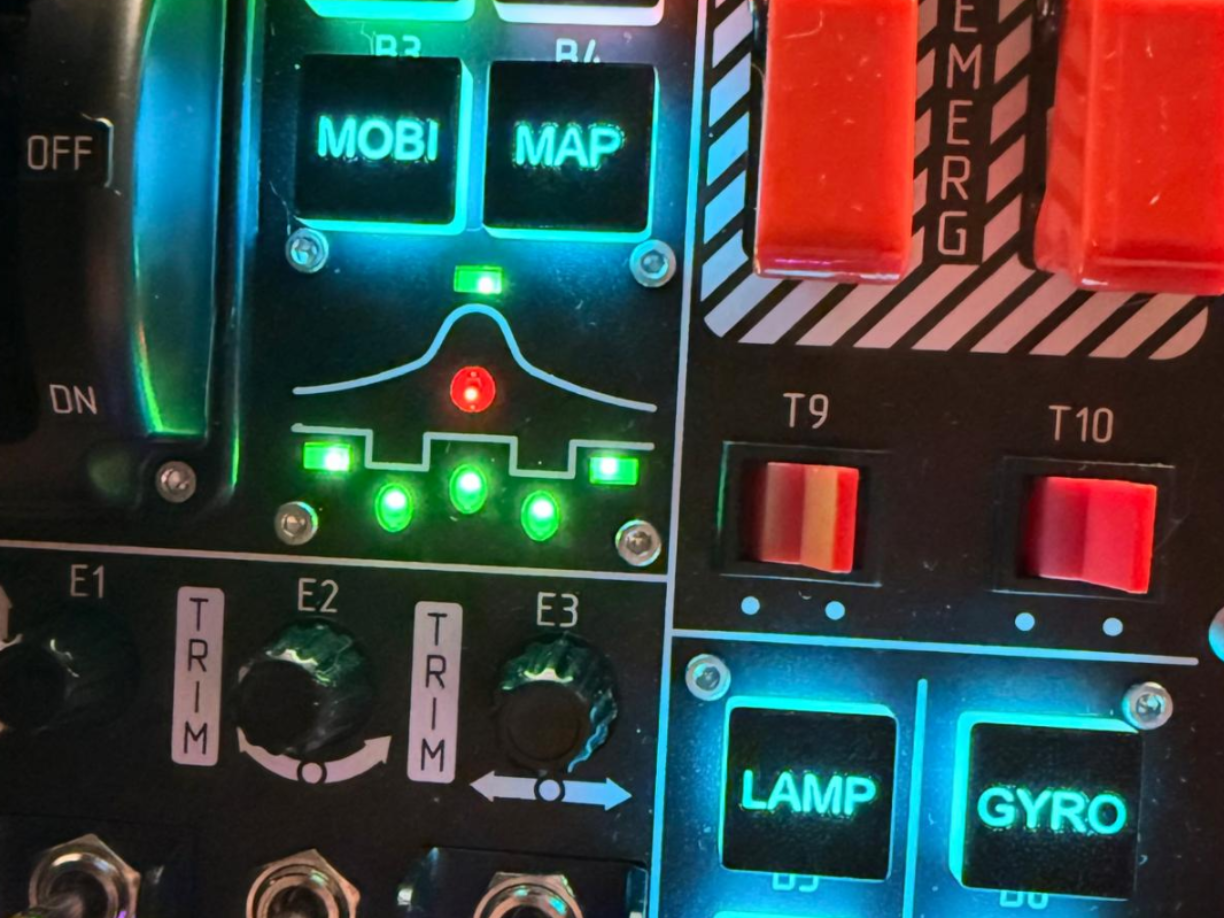 Virpil Control Panel KeyCaps One Line Text