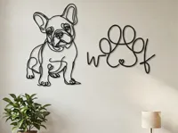 Décoration murale minimaliste patte de chien — photo 3