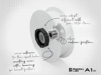 Lowest Friction Spool Holder for A1 and A1 Mini