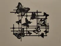 Papillon géométrique, déco murale — photo 1