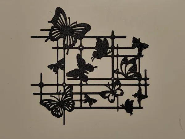 Papillon géométrique, déco murale