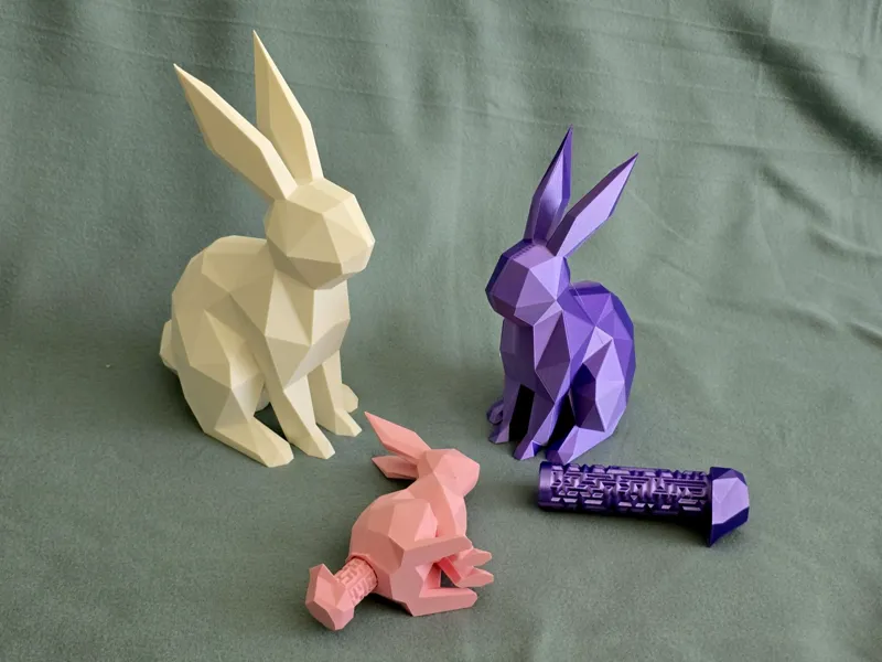 Low Poly Easter Bunny Maze Puzzle Box