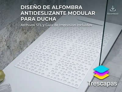 Parametric Non-Slip Shower Mat