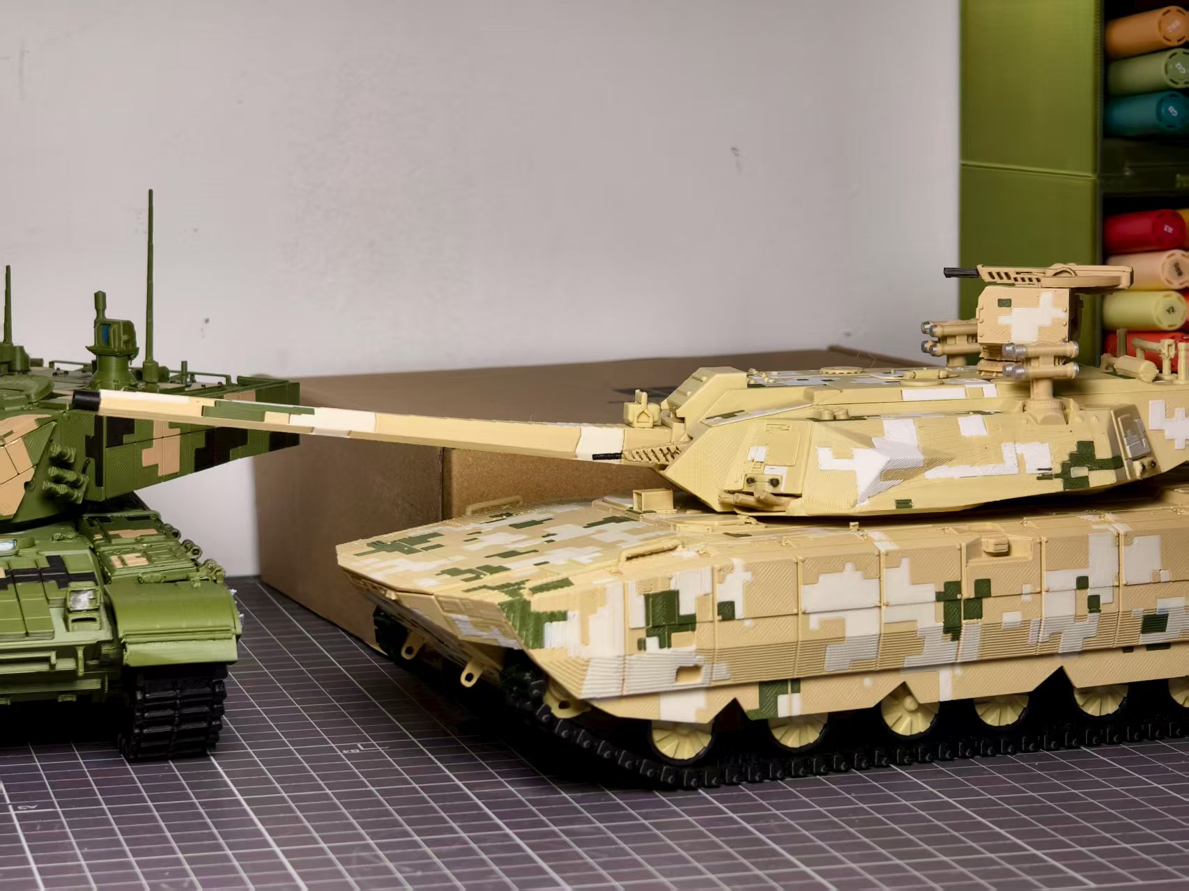 3Dプリント ztz-100戦車（百式）—砂漠迷彩スキン版 - 無料3Dモデル