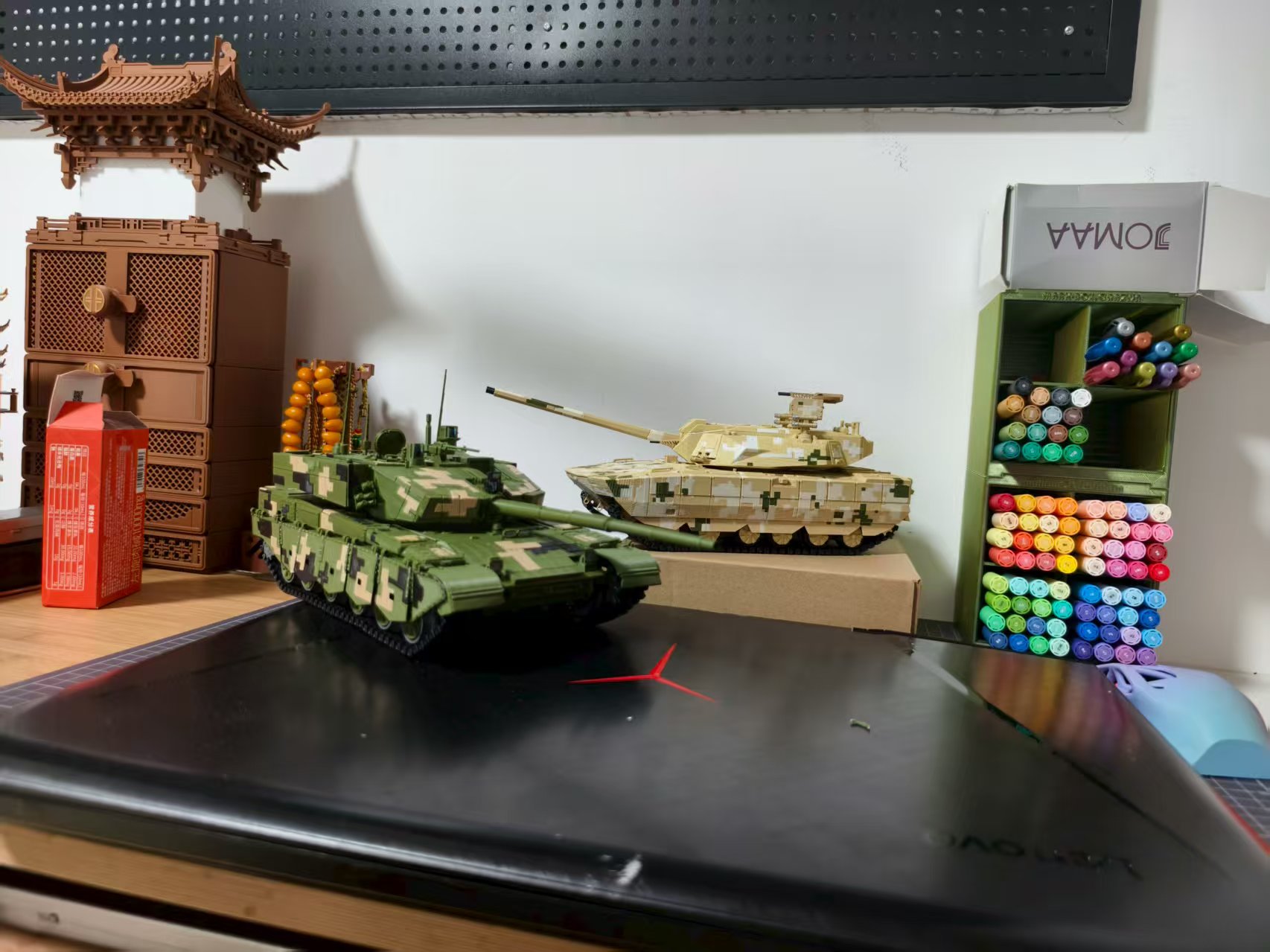 3Dプリント ztz-100戦車（百式）—砂漠迷彩スキン版 - 無料3Dモデル