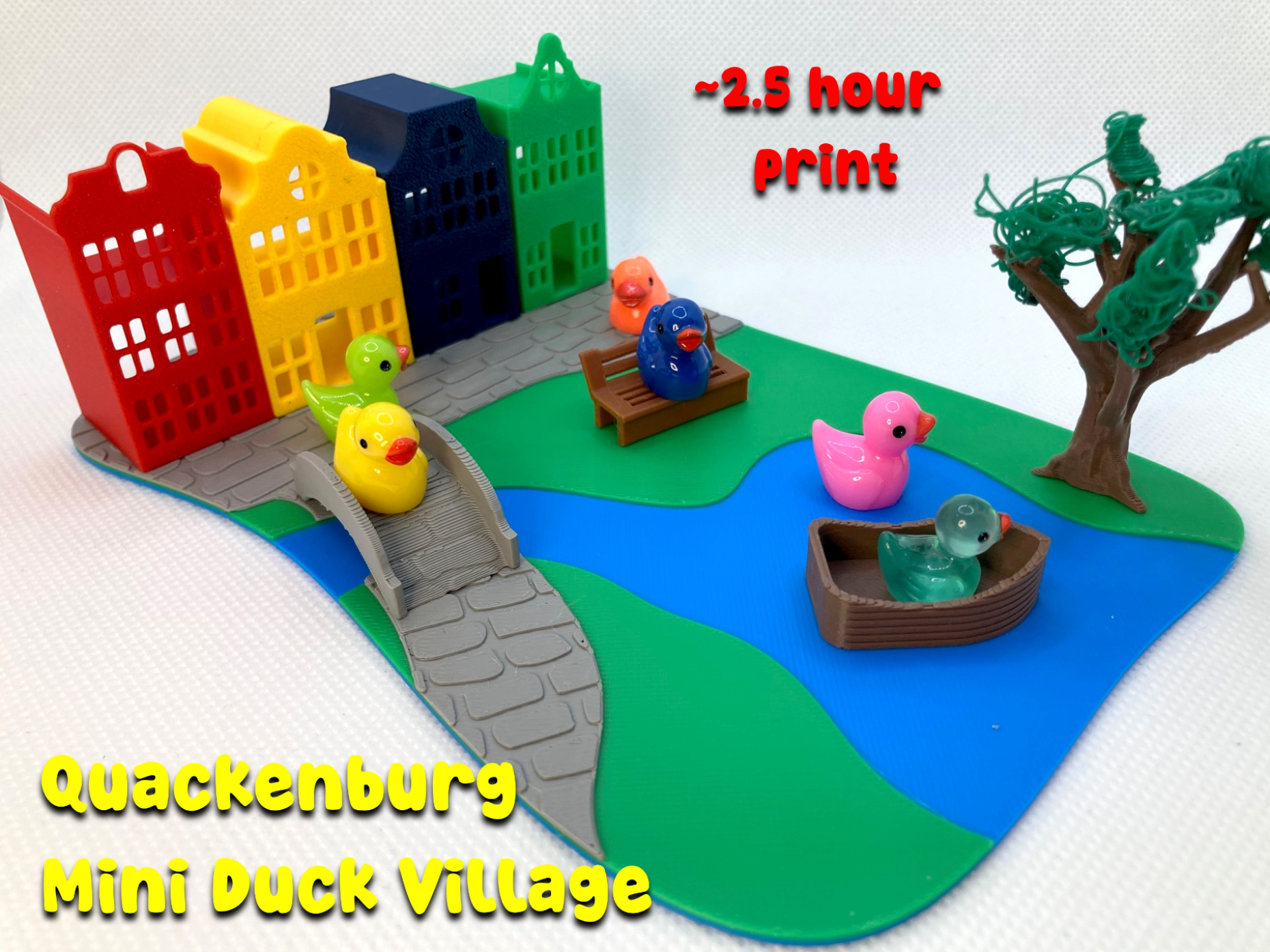 Mini Duck European Village Diorama