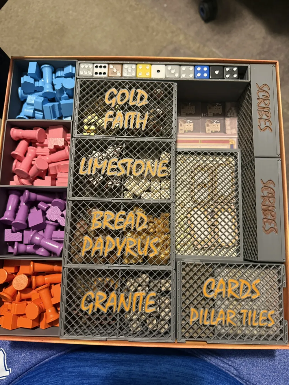 Tekhenu deluxe insert bits +sleeves +box to table - Free 3D Print Model ...