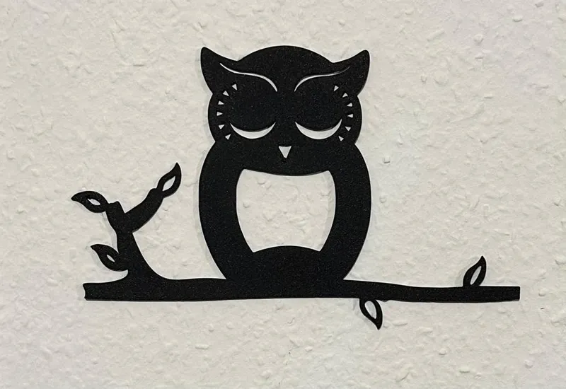 Sleepy Owl Wallart