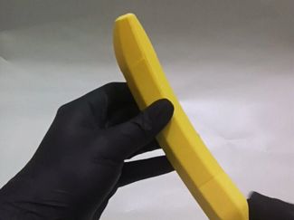 Banananife — Over-engineered OTF knife in banana