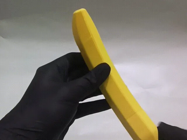 Banananife — Over-engineered OTF knife in banana
