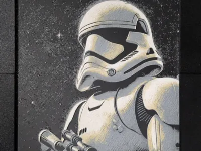 Hueforge Stormtrooper by night 4 colors