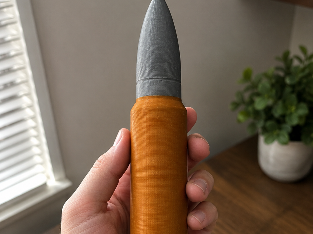 Giant Bullet Prop – Oversized Display Round