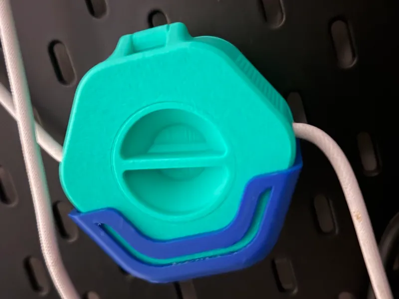 IKEA Skadis Holder for Portable Cable Organizer