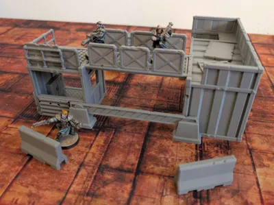 Checkpoint Alpha – Free Sci-Fi Wargaming Terrain