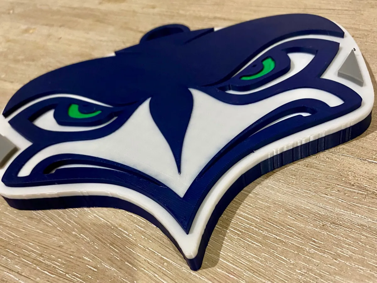 Seattle SeaHawks Hype Chain Pendant - Free 3D Print Model - MakerWorld
